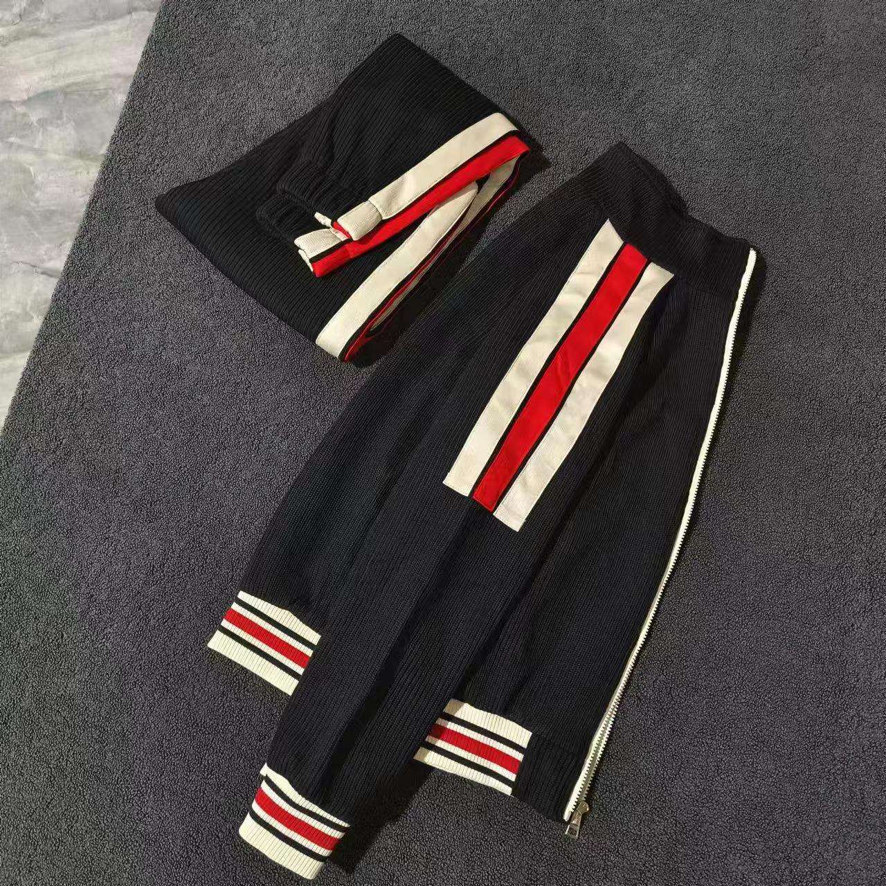 セットアップ リブ編みトラックスーツ上下セット