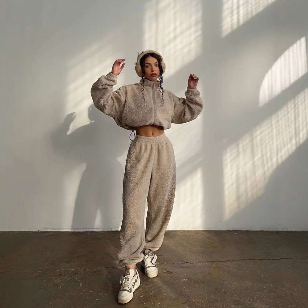 セットアップ レディース ボアフリース セットアップ