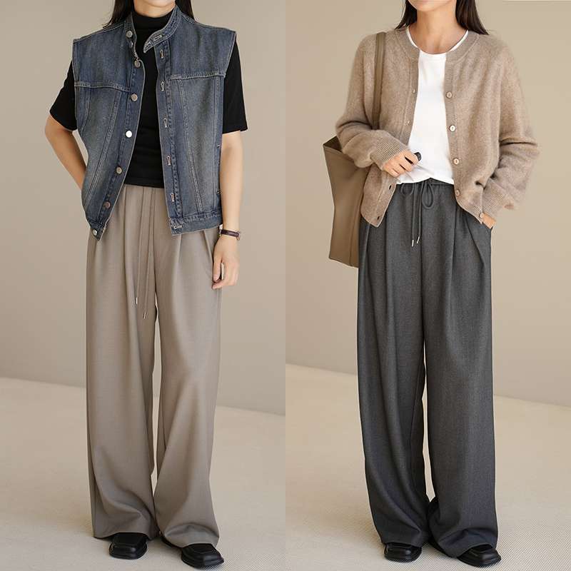 ゆったりベストパンツセットアップ