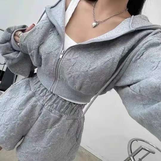 セットアップ レディース もこもこセットアップ ショートパンツ