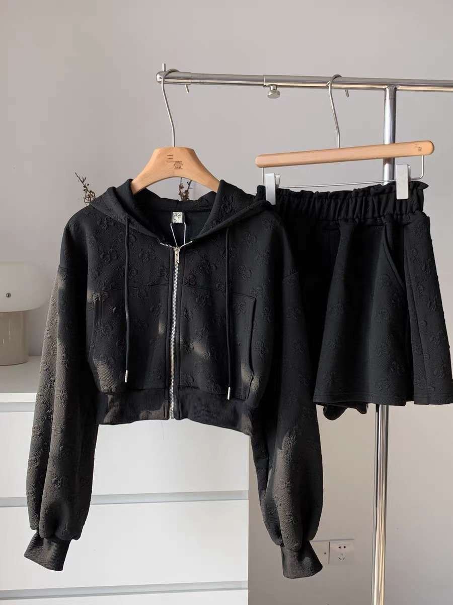セットアップ レディース もこもこセットアップ ショートパンツ