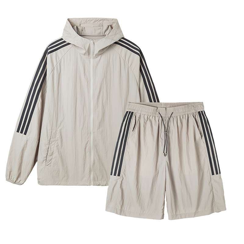 セットアップ Y2Kスポーティーストリート ツーピースハーフパンツ ジャージ