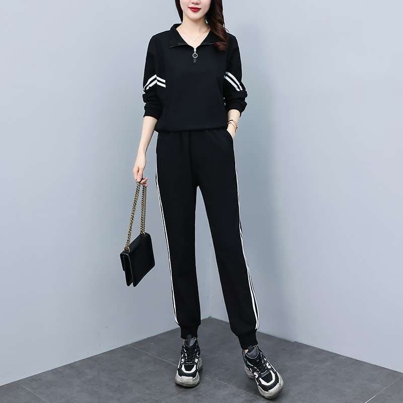 セットアップ レディース ストライプ ツーピース ジャージ