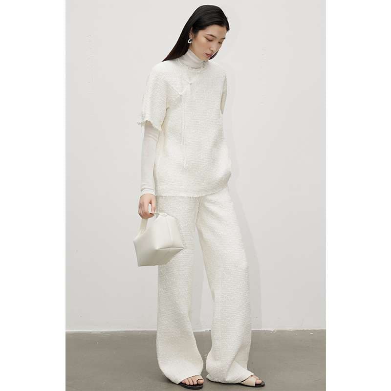 ツイードのゆったりセットアップ