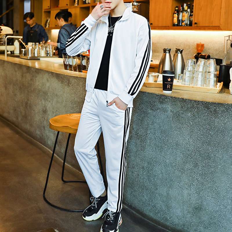 セットアップ メンズ スリムストライプ上下セット ジャージ