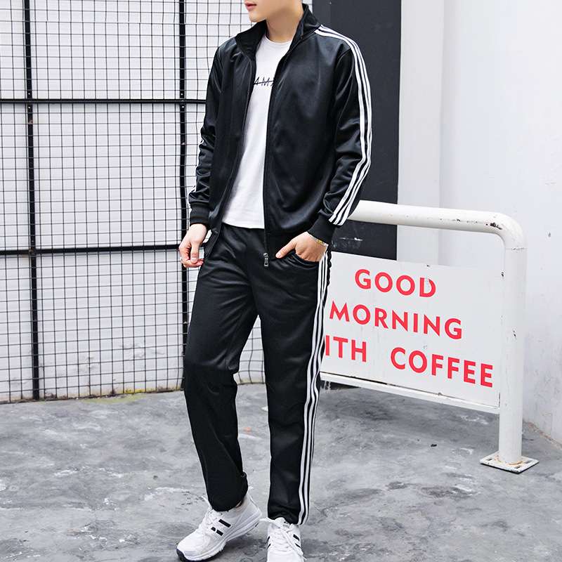 セットアップ メンズ スリムストライプ上下セット ジャージ