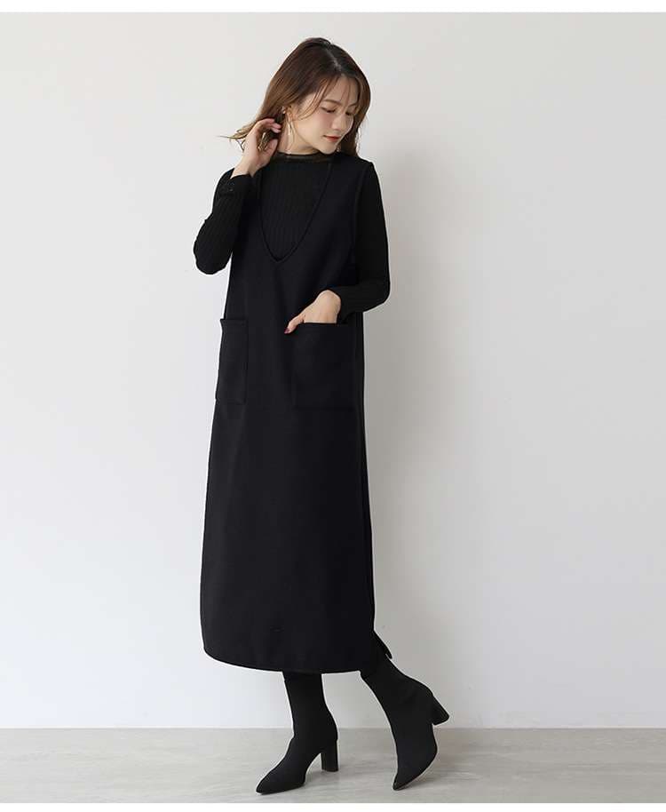 セットアップ レディース オフィスカジュアル エレガントチュニックワンピースセット