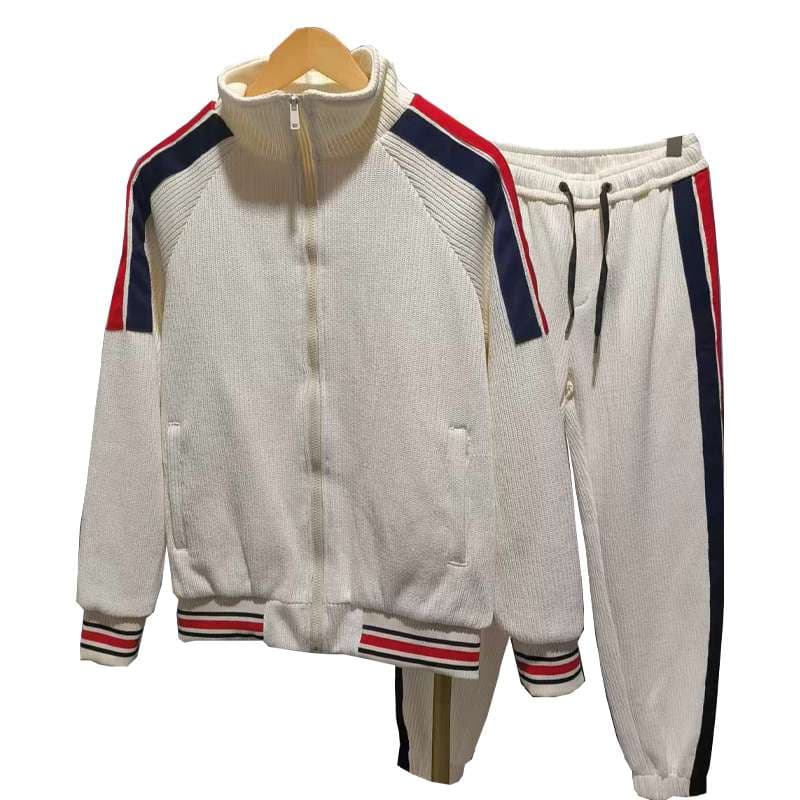 セットアップ リブ編みトラックスーツ上下セット