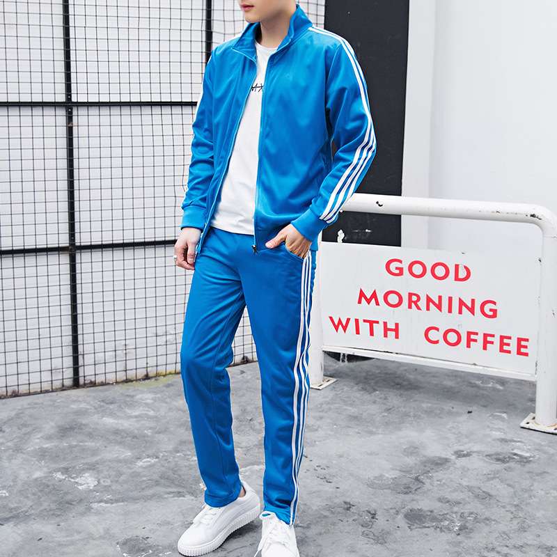 セットアップ メンズ スリムストライプ上下セット ジャージ