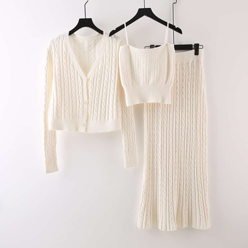 セットアップ レディース ニットアップ3点セット