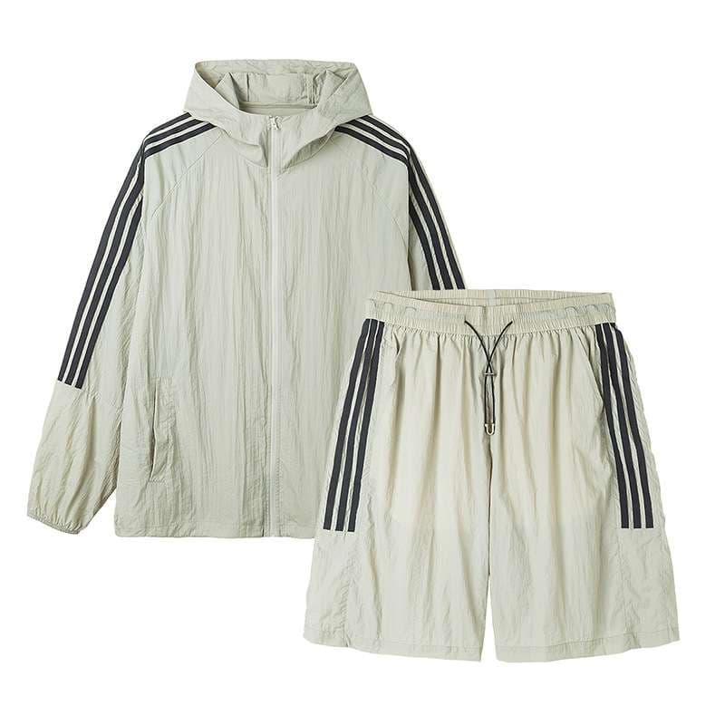 セットアップ Y2Kスポーティーストリート ツーピースハーフパンツ ジャージ