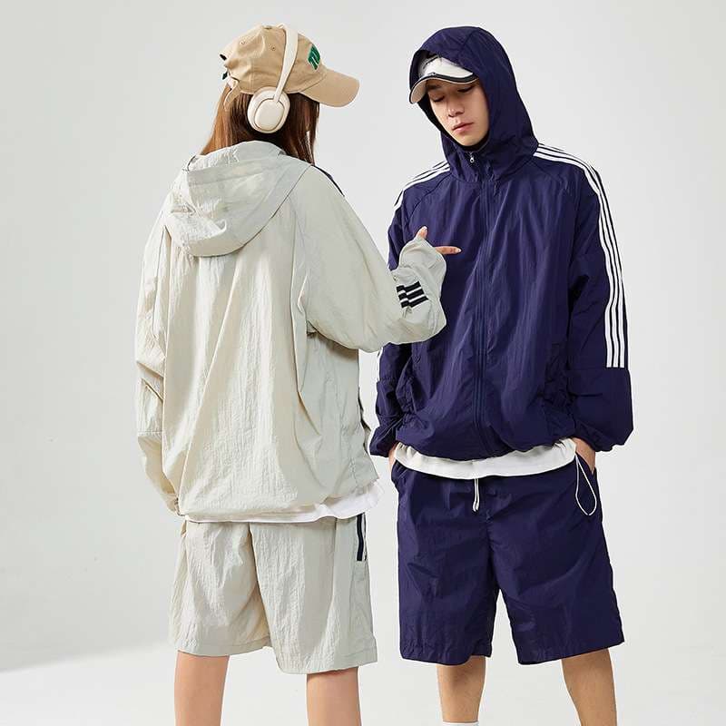 セットアップ Y2Kスポーティーストリート ツーピースハーフパンツ ジャージ