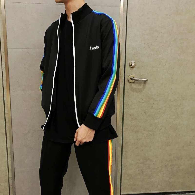 セットアップ マルチカラーサイドライントラック ジャージ