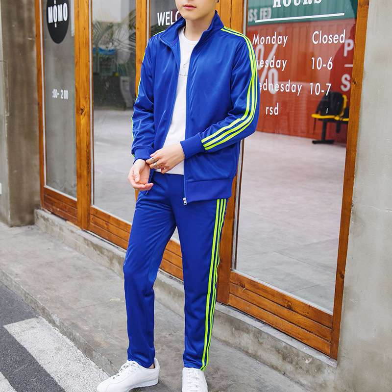 セットアップ メンズ スリムストライプ上下セット ジャージ