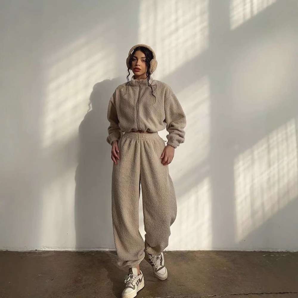 セットアップ レディース ボアフリース セットアップ