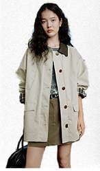 セットアップ オーバーサイズフード付きジップアップパーカー