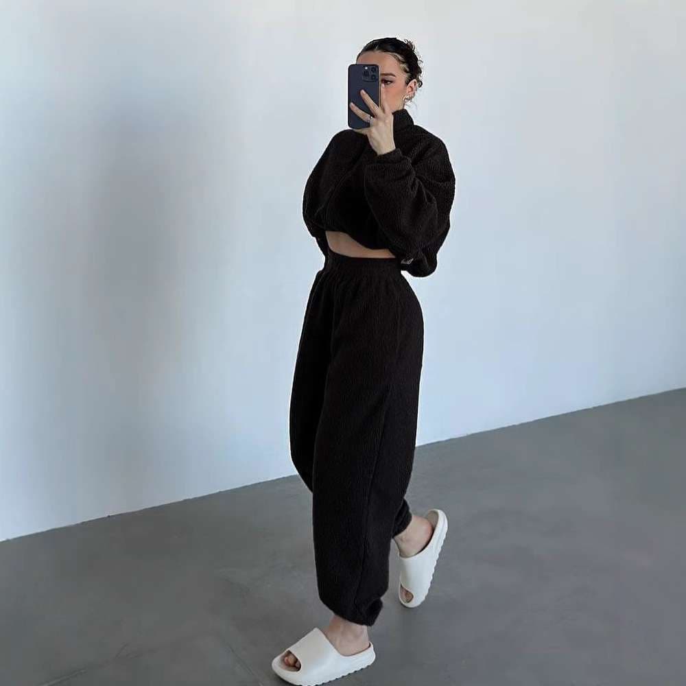 セットアップ レディース ボアフリース セットアップ