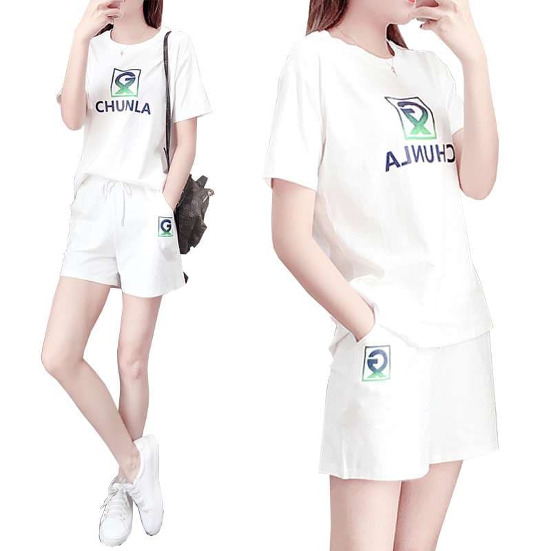 セットアップ チュンラ ロゴ入りTシャツ&ショートパンツセット