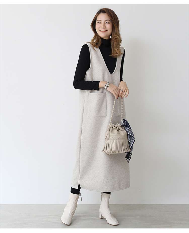 セットアップ レディース オフィスカジュアル エレガントチュニックワンピースセット