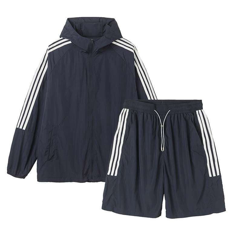 セットアップ Y2Kスポーティーストリート ツーピースハーフパンツ ジャージ