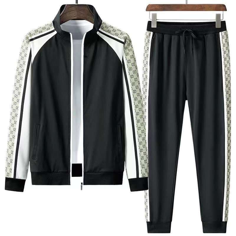 セットアップ ラグジュアリーモノトーンデザイン トラックスーツ ジャージ