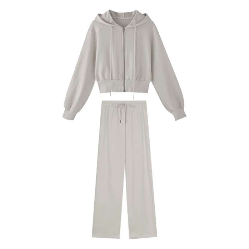 セットアップ レディース パーカー オーバーサイズジップアップパーカー上下セット